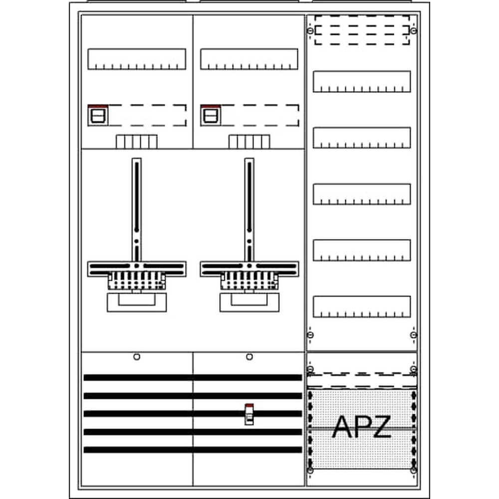 Striebel & John Komplettschrank 2CPX054281R9999 Typ DA37QG
