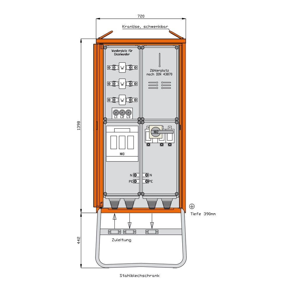 Walther-Werke Anschlussschrank WA0034