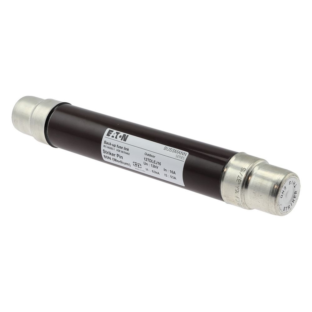 Eaton Sicherungseinsatz 12TDLEJ16 Typ 12KV 16A 2 DIN BROWN RESIN SEAL FUSE