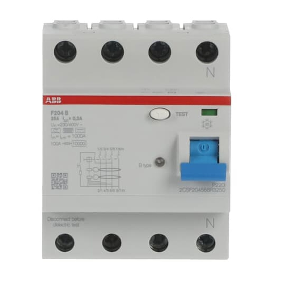 ABB Fehlerstrom Schutzschalter 2CSF204568R3250 Typ F204B-25/0,3