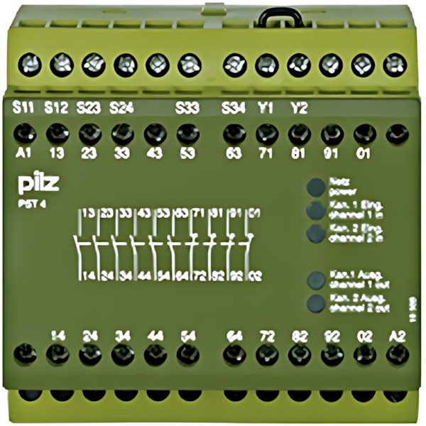 Pilz Sicherheitsschaltgerät 720300 Typ PST 4 24 V DC 6N/O 4N/C Pilz Sicherheitsschaltgerät 720300 Typ PST 4 24 V DC 6N/O 4N/C
