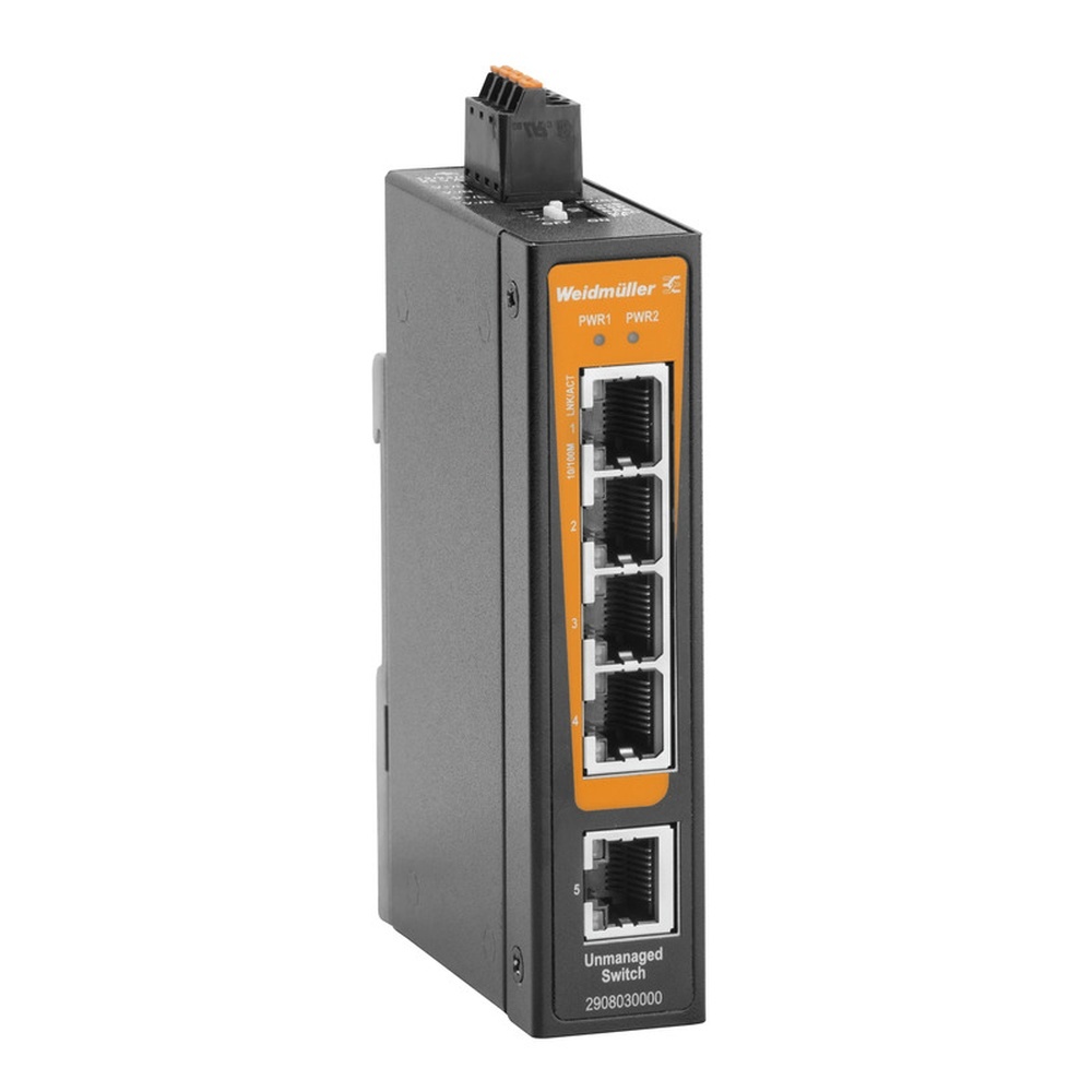 Weidmüller Netzwerk Switch 2908030000 Typ IE-SW-BLB-05-5TX