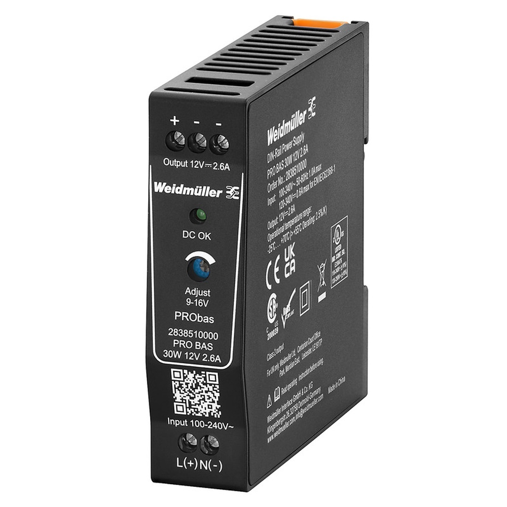 Weidmüller Stromversorgungsgerät 2838510000 Typ PRO BAS 30W 12V 2.6A