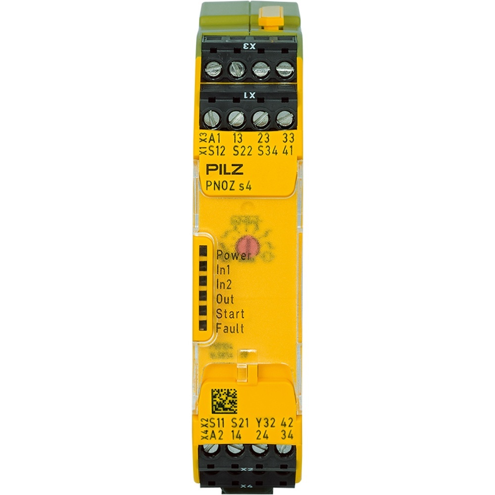 Pilz Sicherheitsschaltgerät 750104 Typ PNOZ s4 24VDC 3 n/o 1 n/c