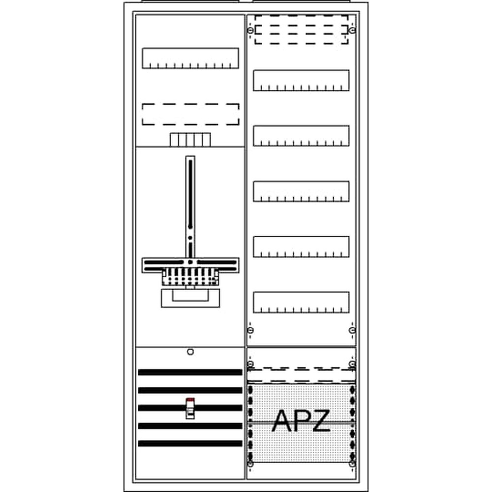 Striebel & John Zählerkomplettschrank 2CPX054266R9999 Typ DA27PB