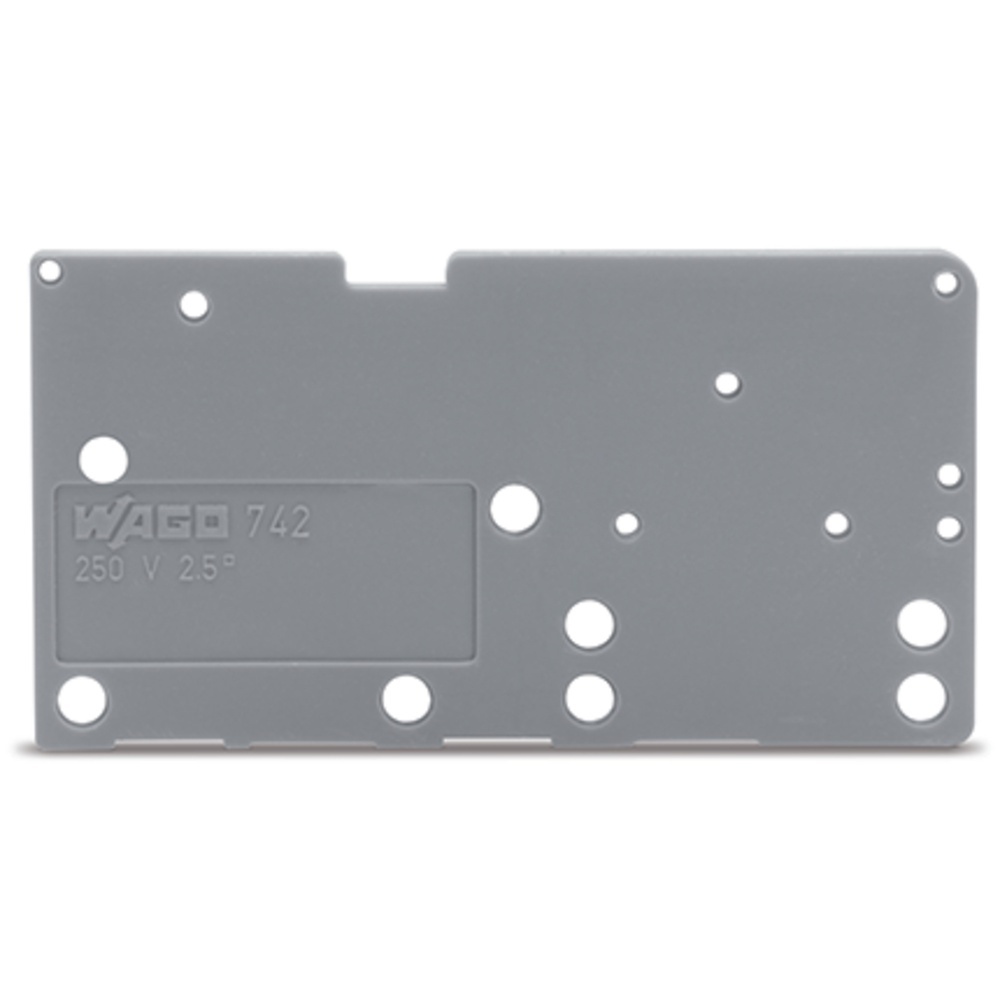 Wago Abschlussplatte 742-450