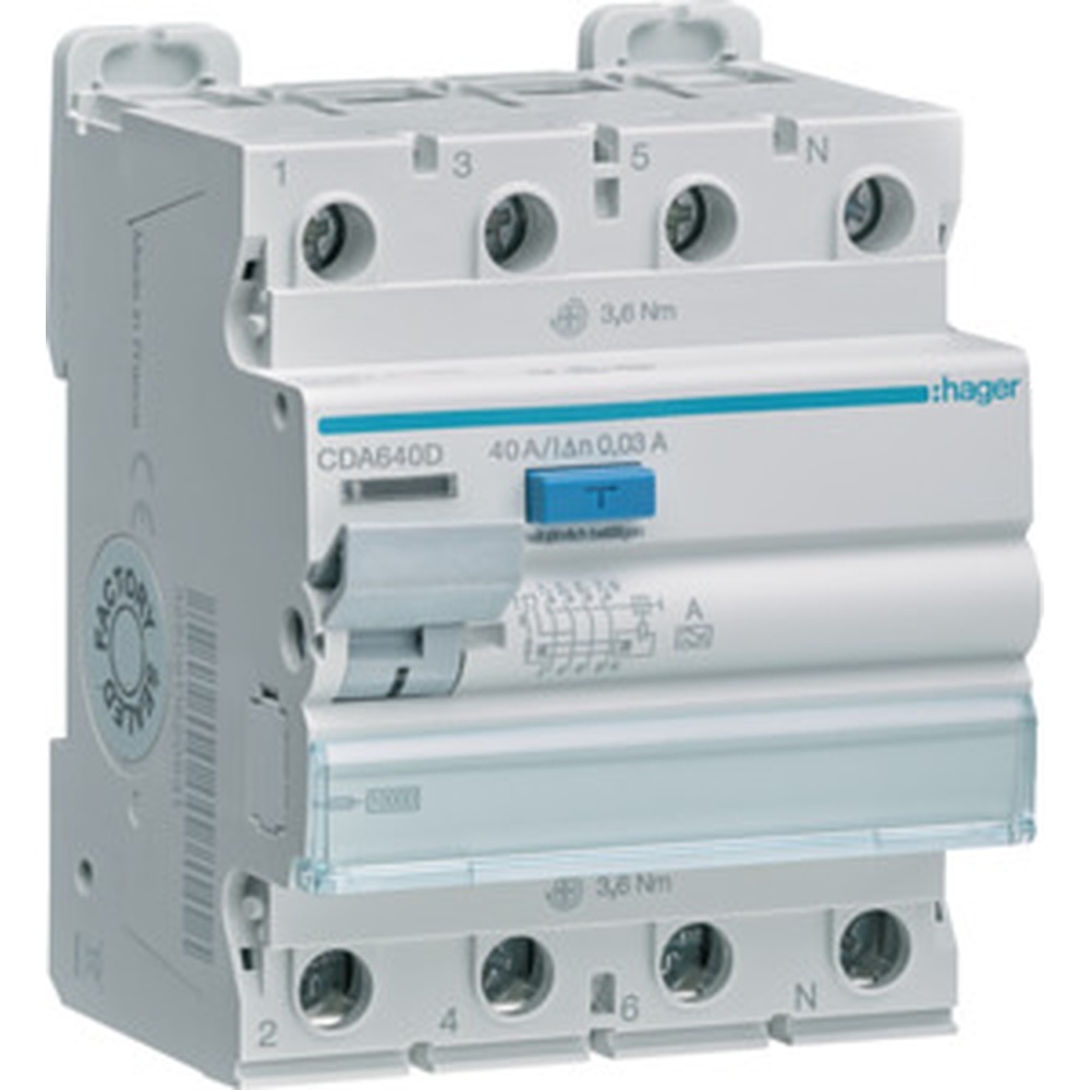 Hager FI Schalter CDA640D