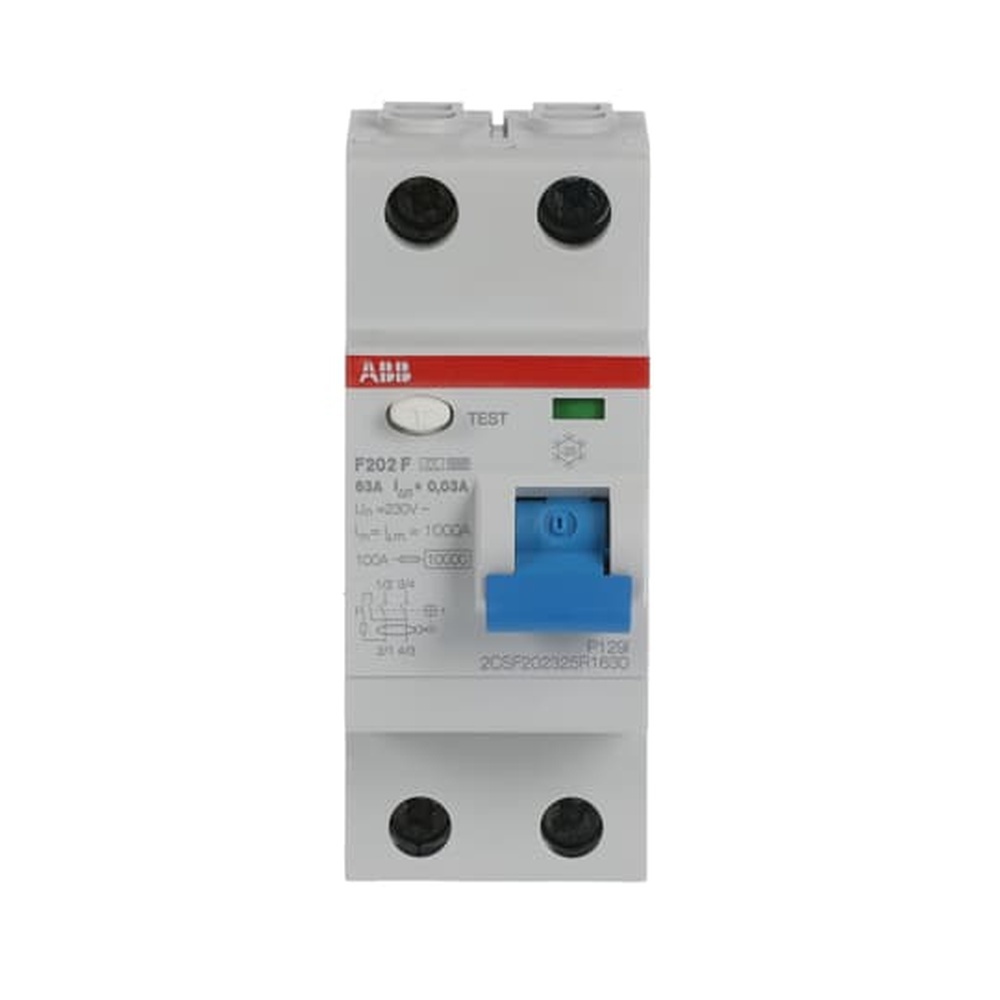 ABB Fehlerstrom Schutzschalter 2CSF202325R1630 Typ F202F-63/0,03