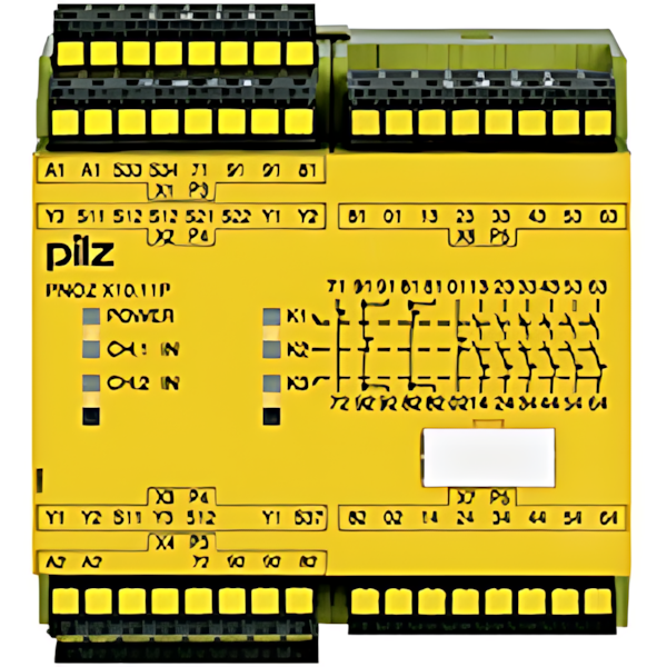 Pilz Sicherheitsschaltgerät 787750 Typ PNOZ X10.11P C 24VDC 6n/o 4n/c 6LED
