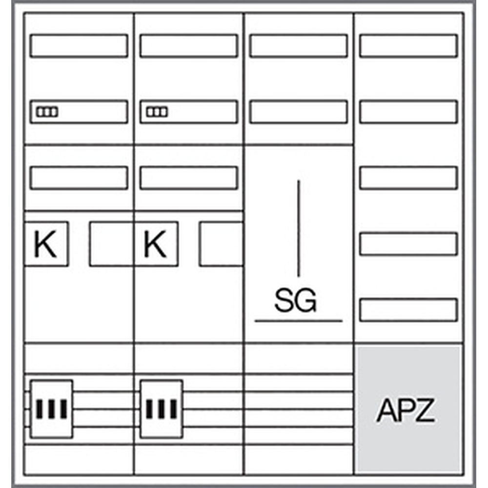 Hager Komplettschrank ZB34SEQ29EN