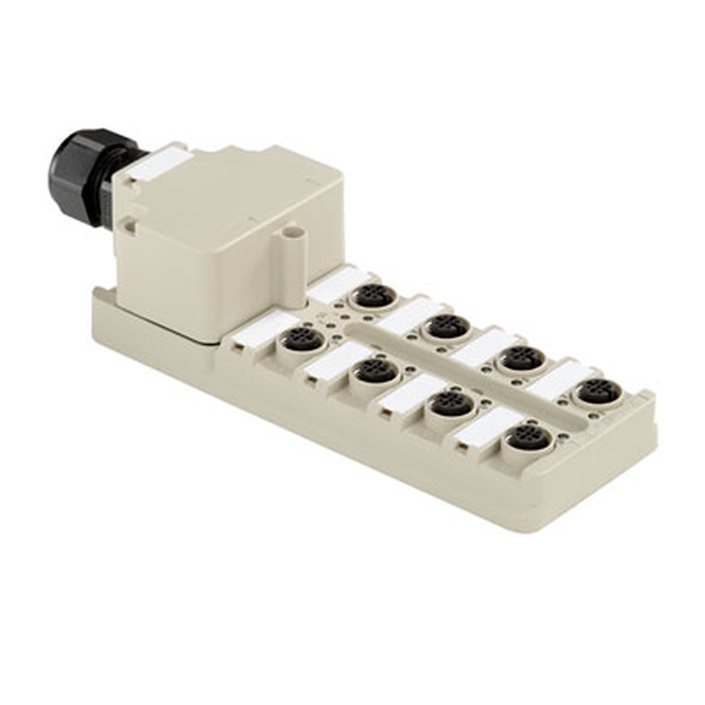 Weidmüller Passiver Sensor Aktor Verteiler 1892080005 Typ SAI-8-M 5P M12 NPN ECO