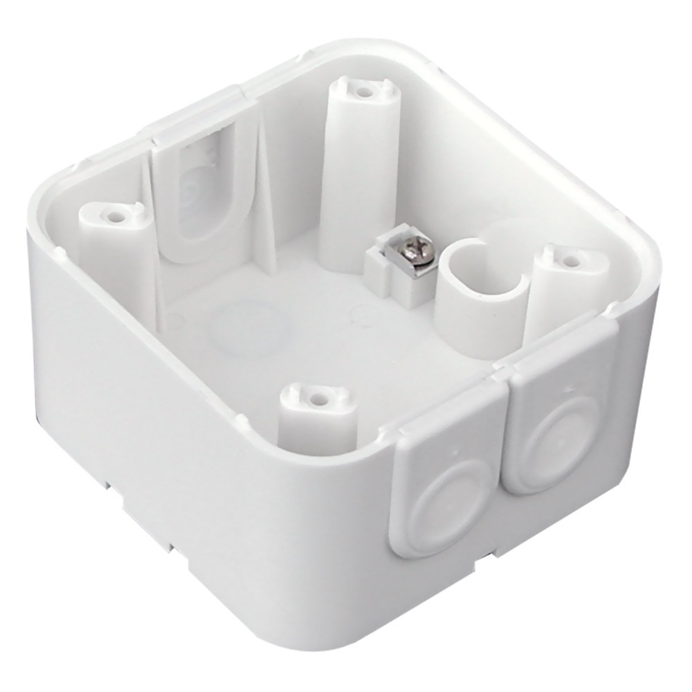 B.E.G. Brück Aufputzdose 92141 Typ AP-Dose für Indoor 180 weiß matt