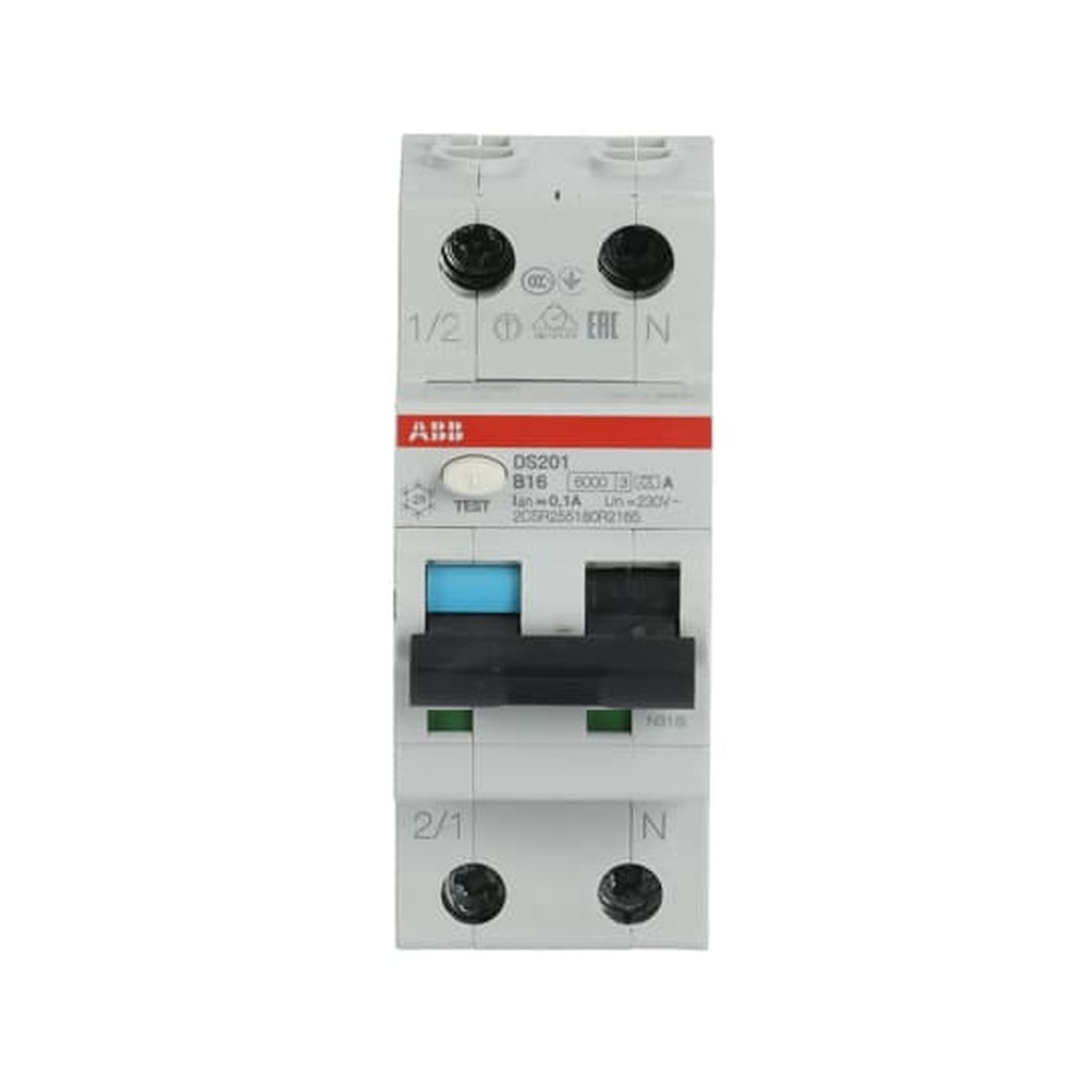 ABB Kombination FI Schalter Leitungsschutzschalter 2CSR255180R2165 Typ DS201A-B16/0,1