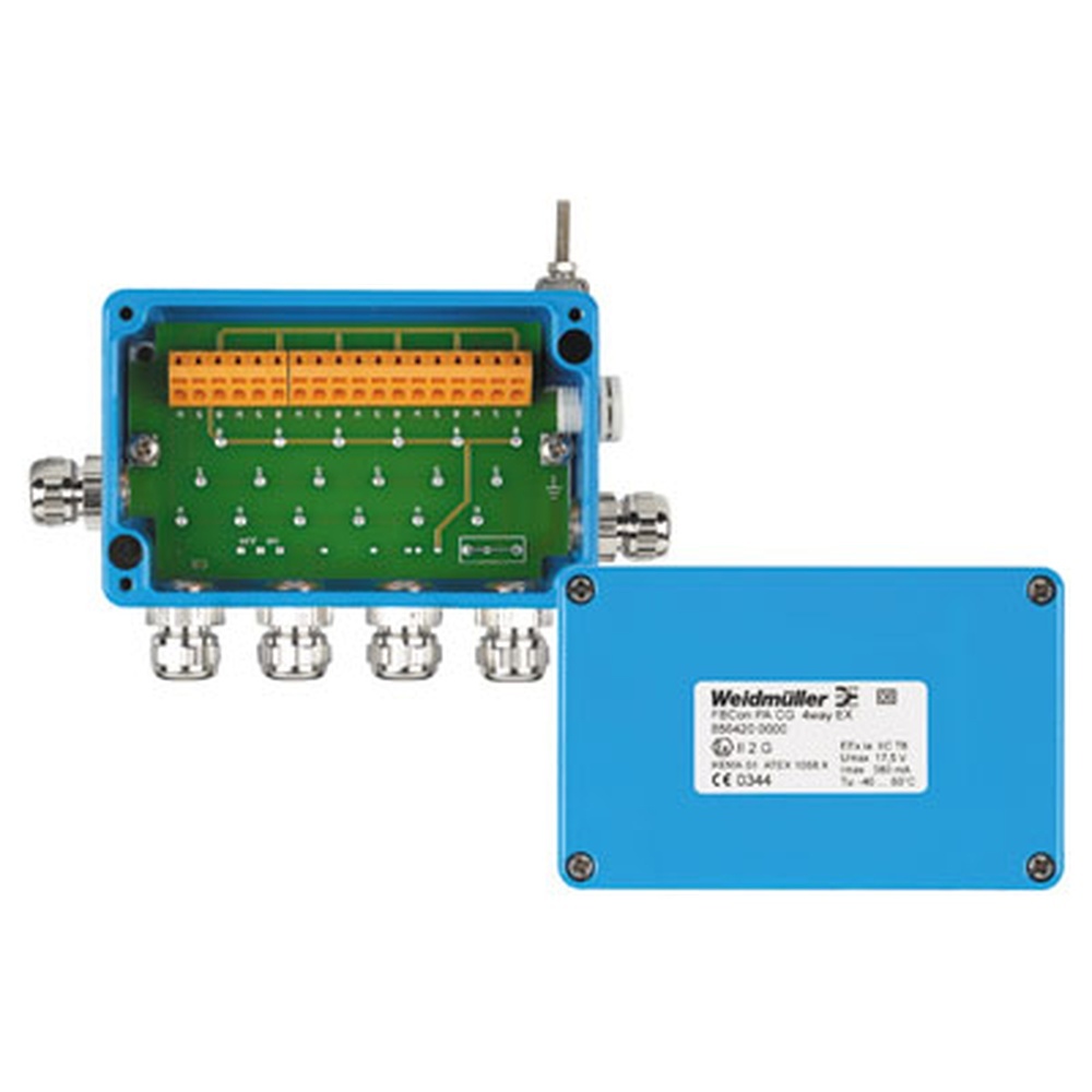 Weidmüller Standardverteiler 8564200000 Typ FBCon PA CG 4way Ex Weidmüller Standardverteiler 8564200000 Typ FBCon PA CG 4way Ex