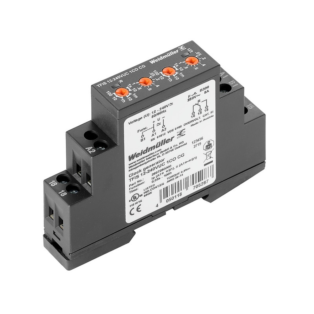 Weidmüller Zeitrelais 2697260000 Typ TFIS 12-240VUC 1CO CG