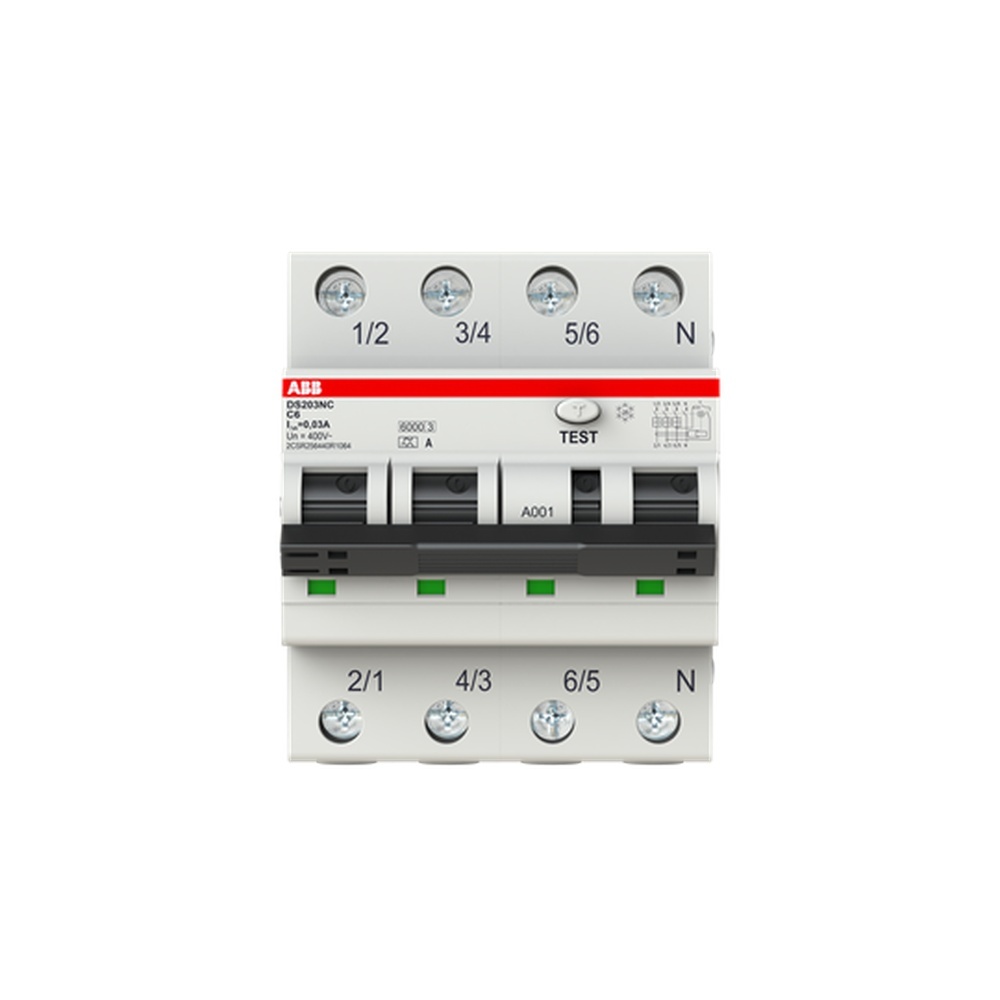 ABB Kombination FI Schalter Leitungsschutzschalter 2CSR256440R1064 Typ DS203NCA-C6/0,03AP