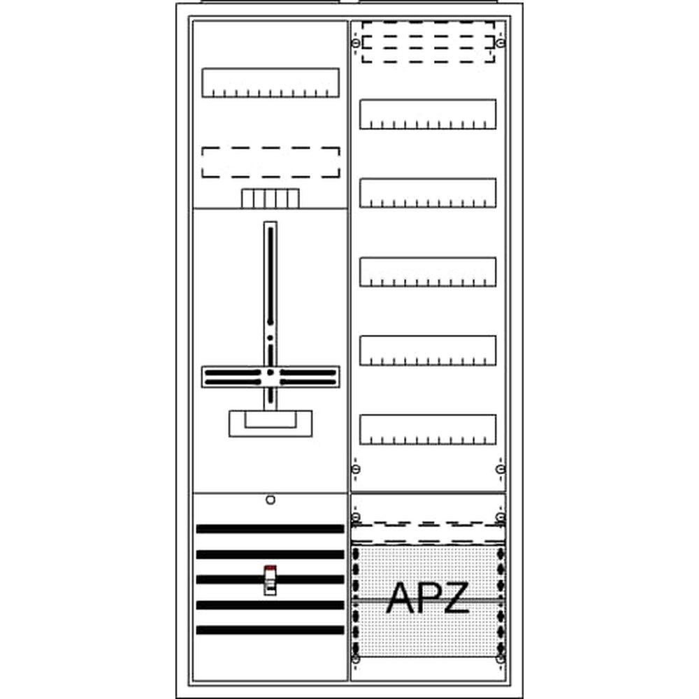 Striebel & John Zählerkomplettschrank 2CPX054254R9999 Typ DA27BB