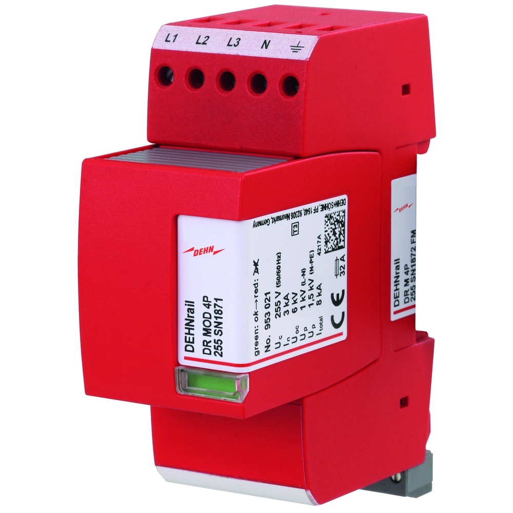 Dehn + Söhne Überspannungsableiter 953406 Typ DR M 4P 255 SN1872 FM