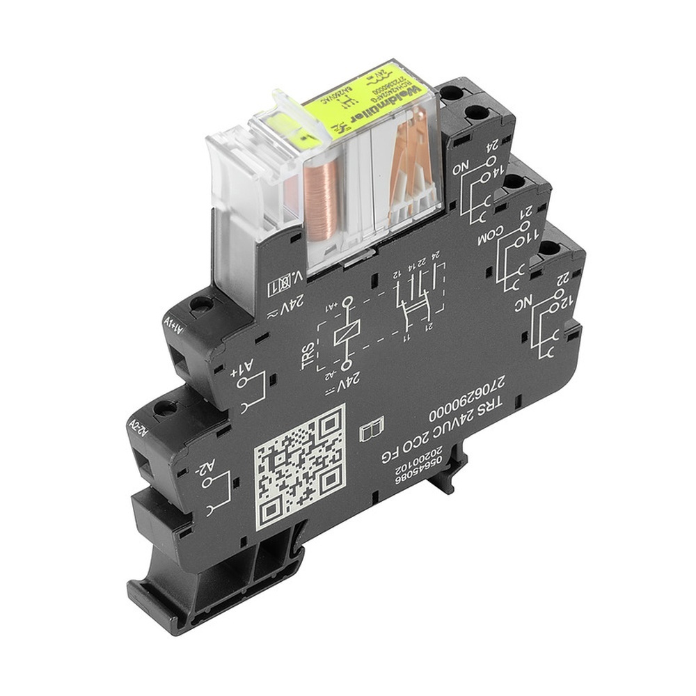 Weidmüller Koppelrelais 2706290000 Typ TRS 24VUC 2CO FG