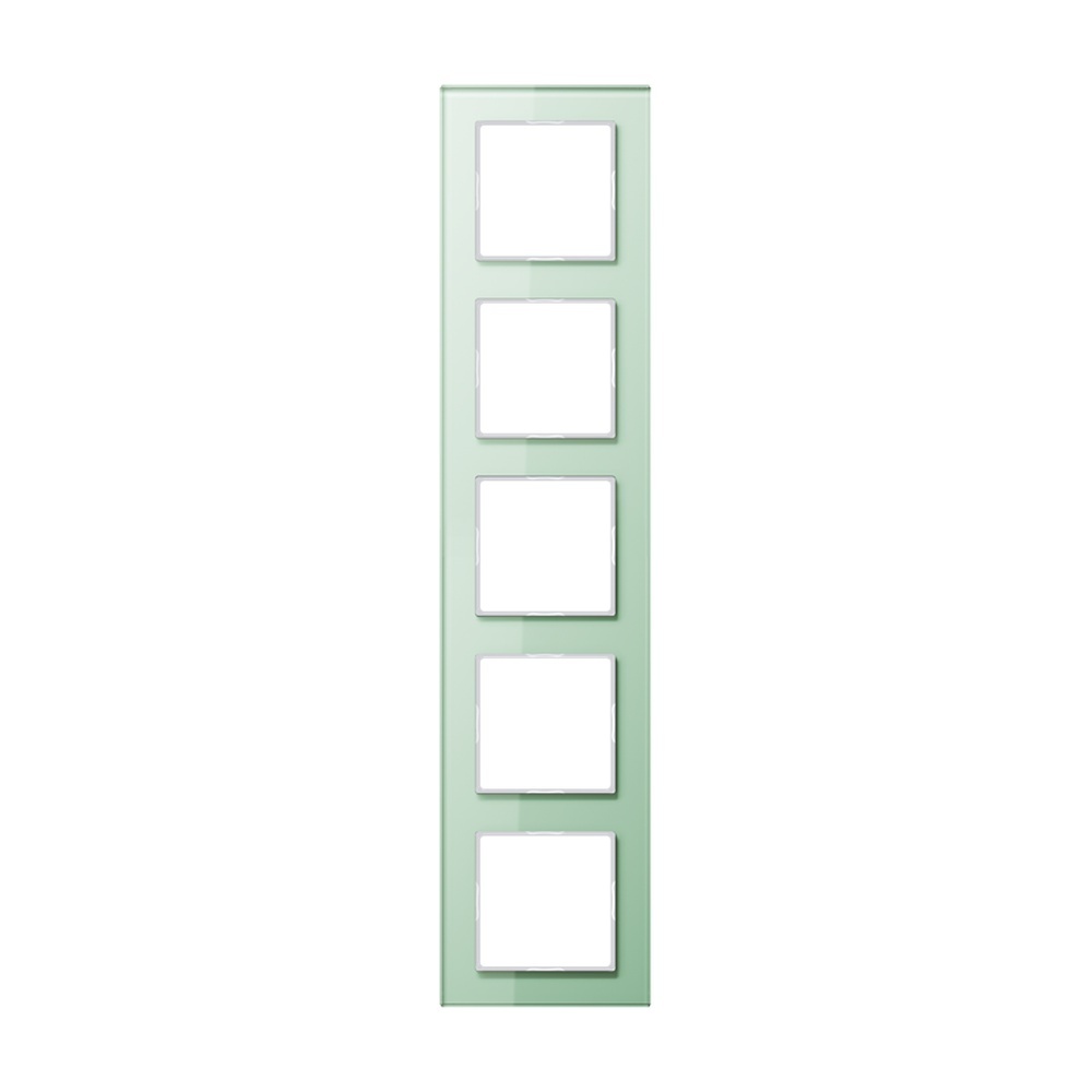 Jung Glasrahmen 5fach AC 585 GL WMT