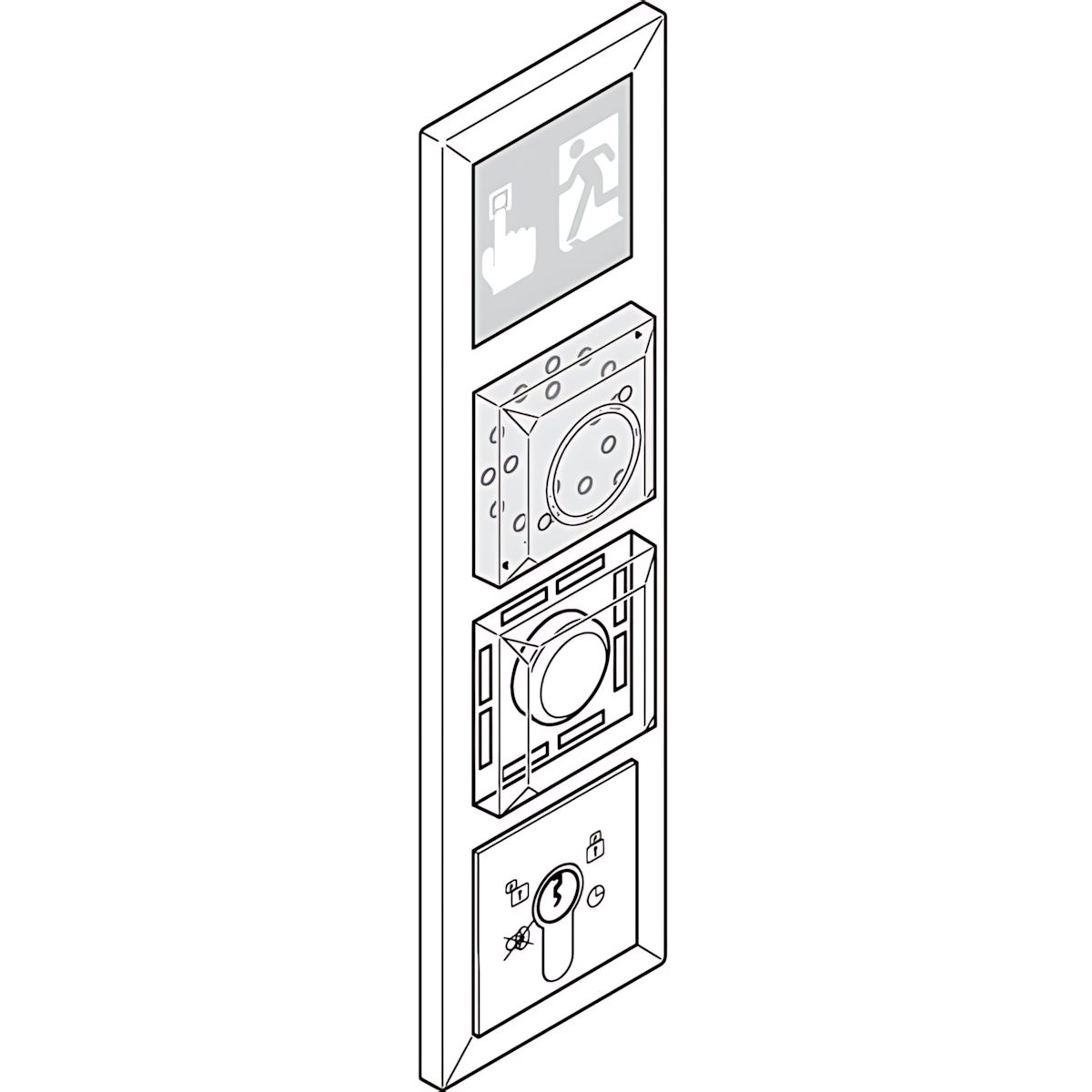 Assa Abloy ePED® Fluchttürterminal 1386Z12B1--1800 Typ 1386Z12B