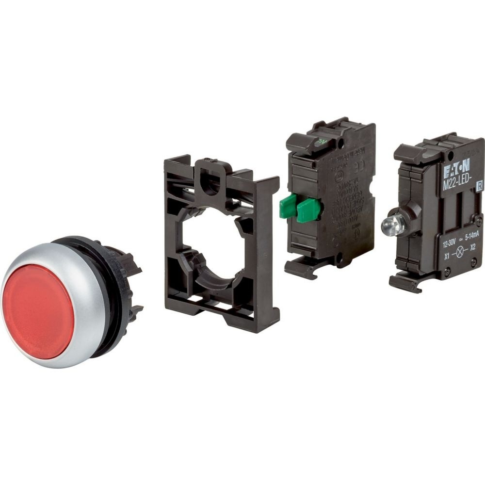 Eaton Leuchtdrucktaster 110932 Typ M22-DL-R-K10LED-BVP