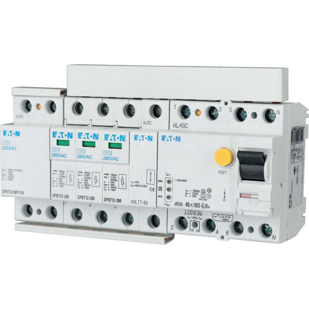 Eaton Blitzstrom Überspannungsableiter 158335 Typ SPBT12-280-3+NPE-AX