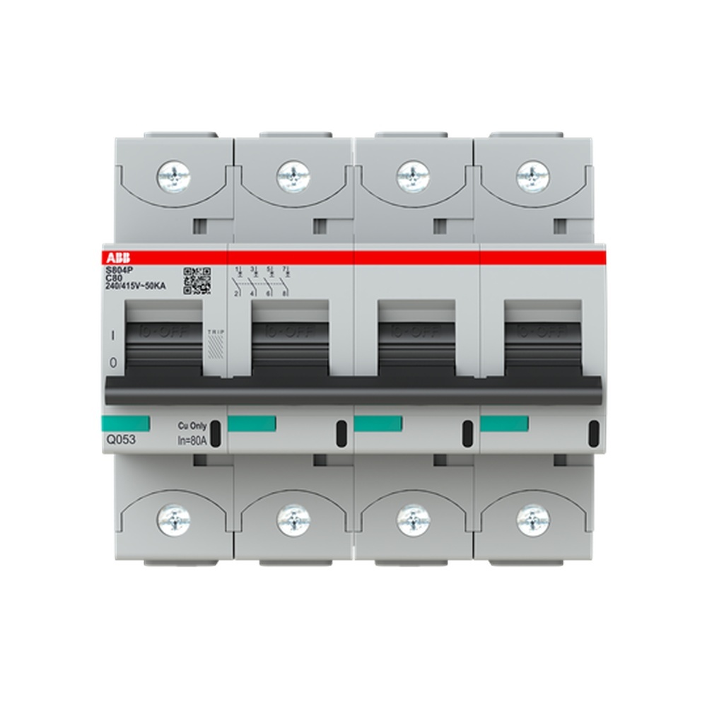 ABB Hochleistungs Sicherungsautomat 2CCG001235R0001 Typ S804P-C80