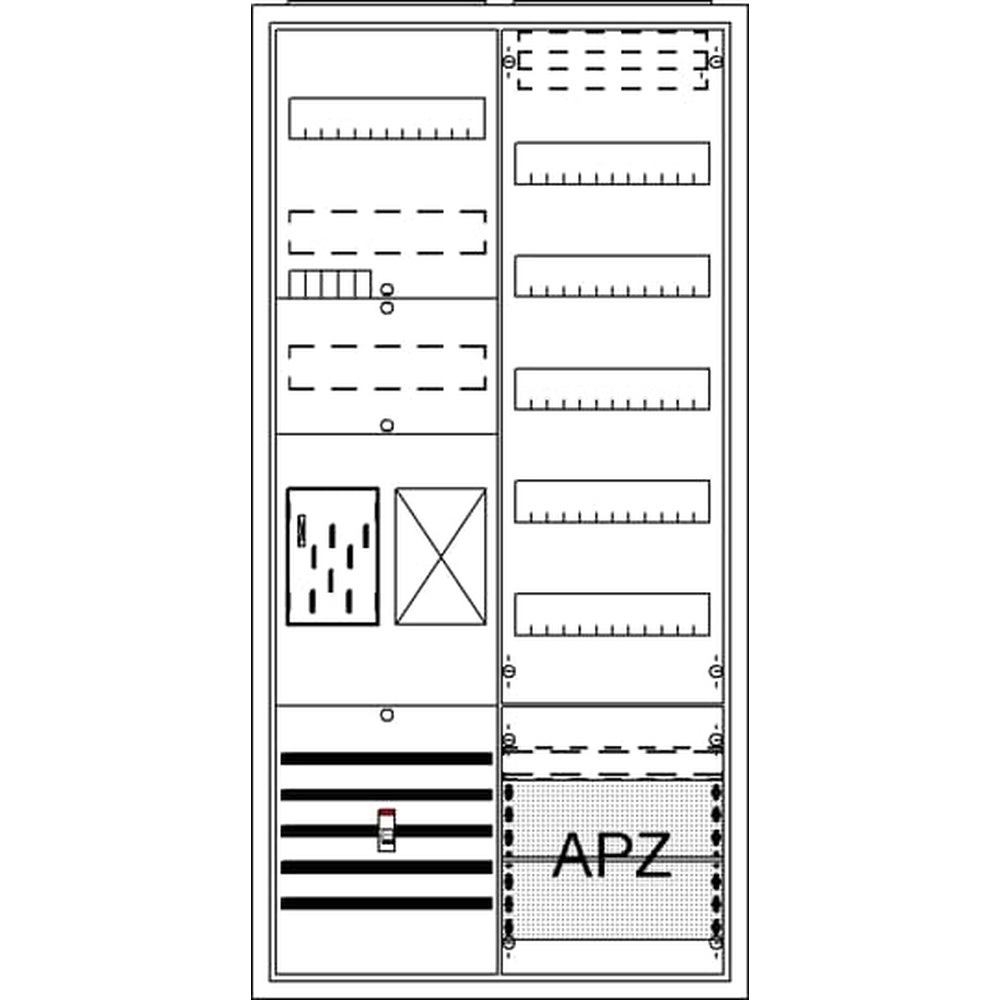 Striebel & John Zählerkomplettschrank 2CPX054231R9999 Typ BA27CB