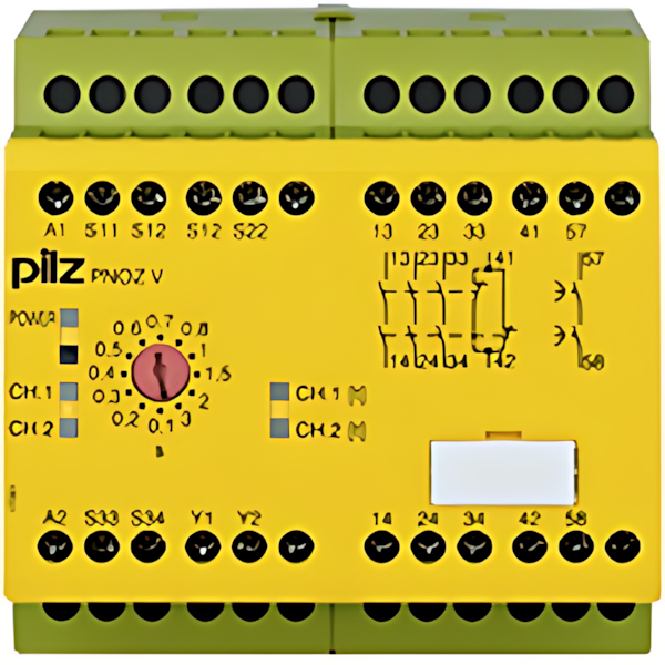 Pilz Sicherheitsschaltgerät 774789 Typ PNOZ V 3s 24VDC 3n/o 1n/c 1n/o t