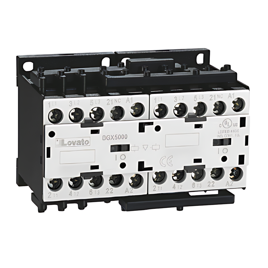 Lovato Electric Phasenumkehr Schützkombination 11BGR1201A04860 Lovato Electric Phasenumkehr Schützkombination 11BGR1201A04860