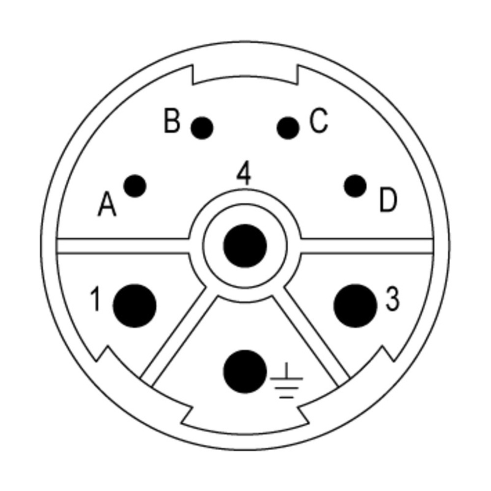 Weidmüller Kontakteinsatz 1170380000 Typ SAI-M23-SE-L-4/4 Weidmüller Kontakteinsatz 1170380000 Typ SAI-M23-SE-L-4/4