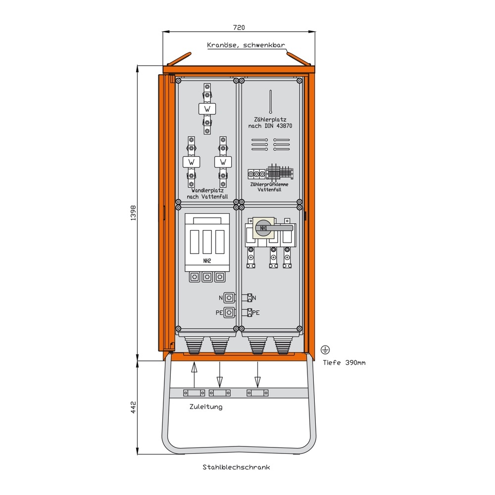 Walther-Werke Anschlussschrank WA0031B