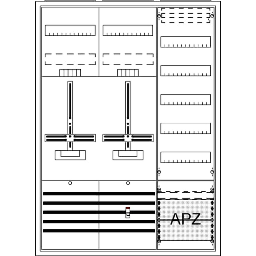 Striebel & John Zählerkomplettschrank 2CPX054287R9999 Typ DA37CG