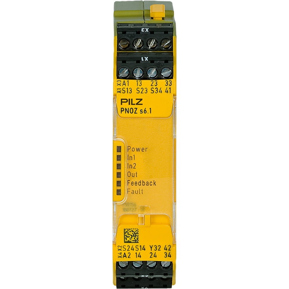 Pilz Sicherheitsschaltgerät 750156 Typ PNOZ s6.1 48-240VACDC 3 n/o 1 n/c