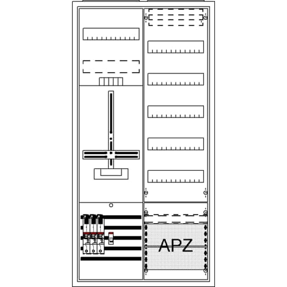 Striebel & John Zählerkomplettschrank 2CPX054255R9999 Typ DA27BB5