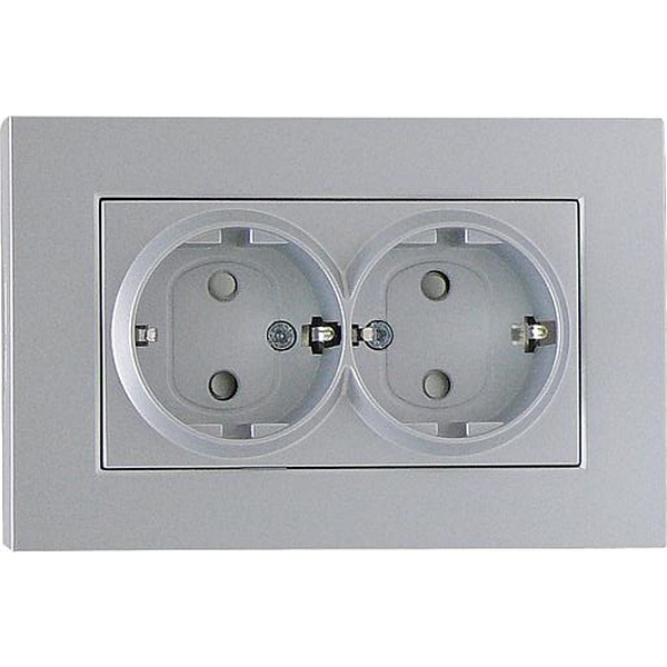 HHG Schutzkontakt Doppelsteckdose 92512058 Nr. 92512058 HHG Schutzkontakt Doppelsteckdose 92512058 Nr. 92512058