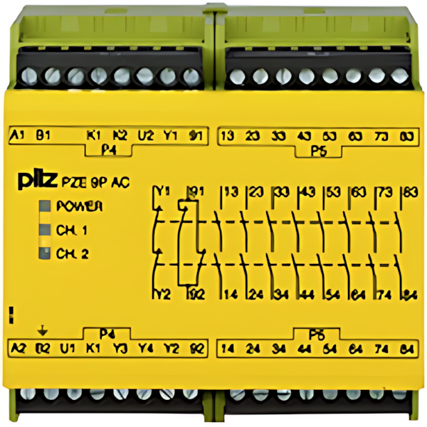 Pilz Kontakterweiterung 777148 Typ PZE 9P 24VACDC 24-240VACDC 8n/o 1n/c