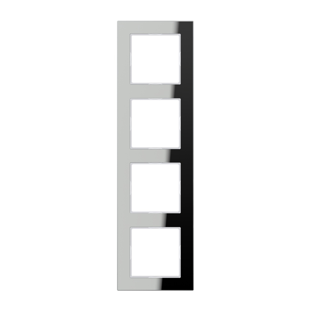 Jung Glasrahmen 4fach AC 584 GL SI