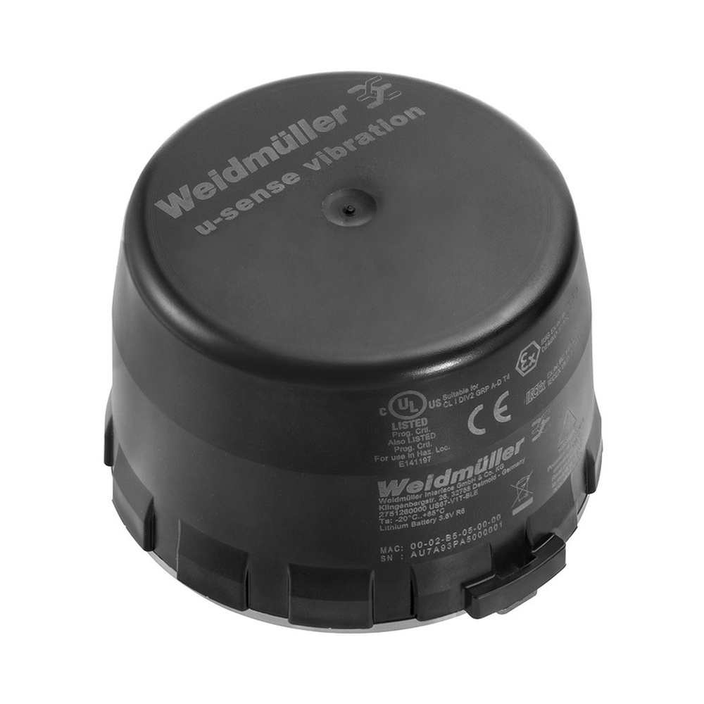 Weidmüller Smarter Vobrationssensor 2751260000 Typ US67-V1T-BLE