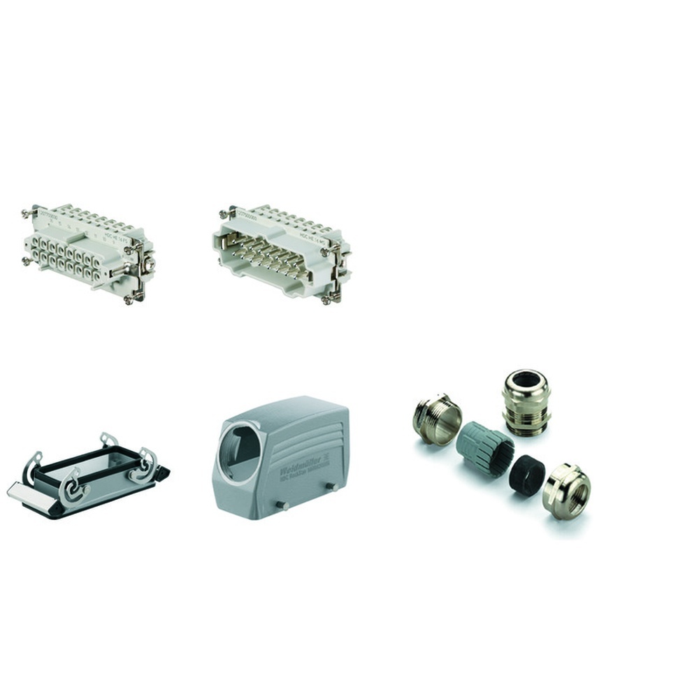 Weidmüller Rechtecksteckverbinder 1712520000 Typ HDC-KIT-HE 16.120