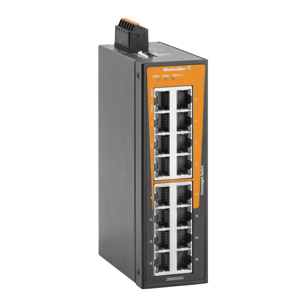 Weidmüller Netzwerk Switch 2908050000 Typ IE-SW-BLB-16-16TX