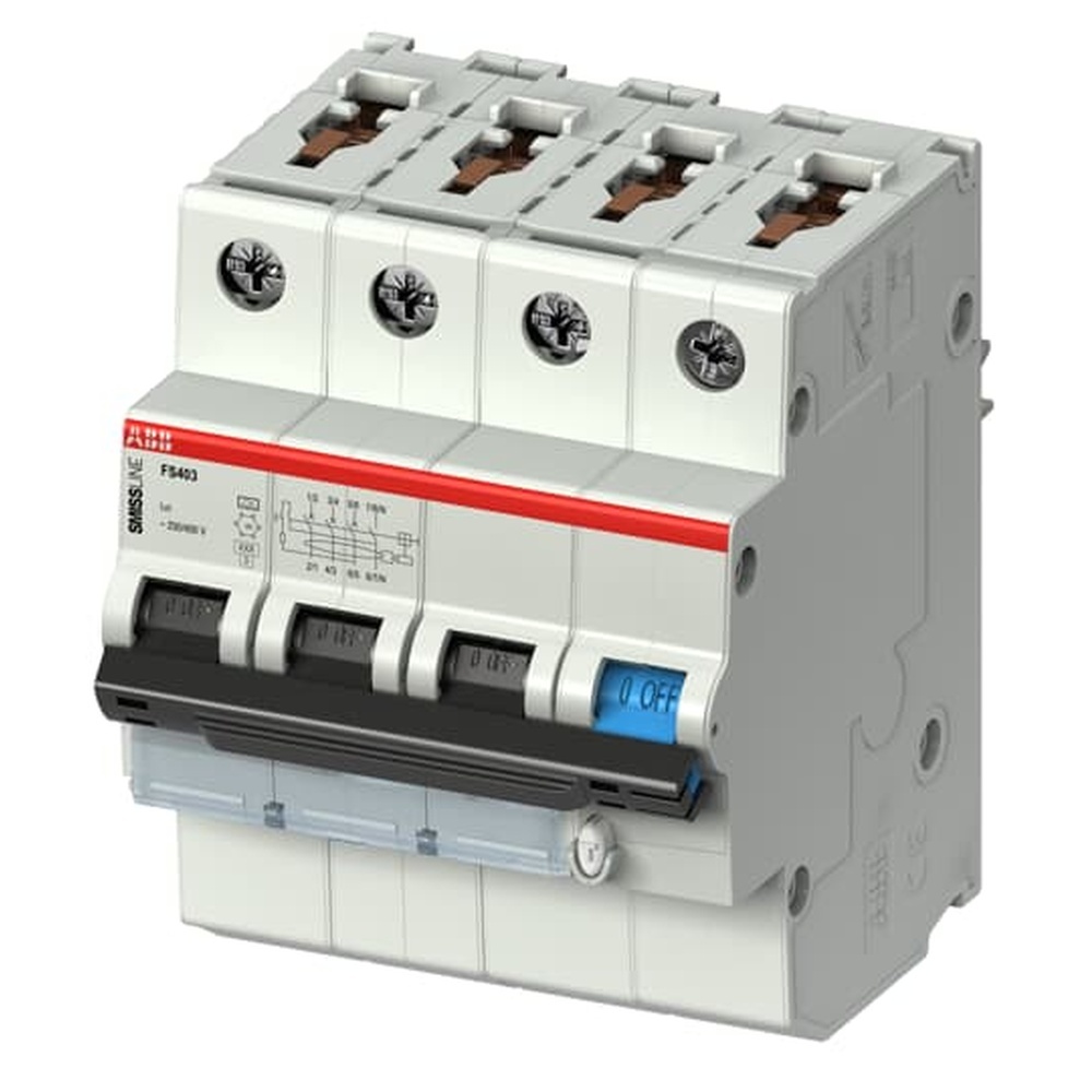 ABB Kombination FI Schalter Leitungsschutzschalter 2CCL563110E0254 Typ FS403M-C25/0.03