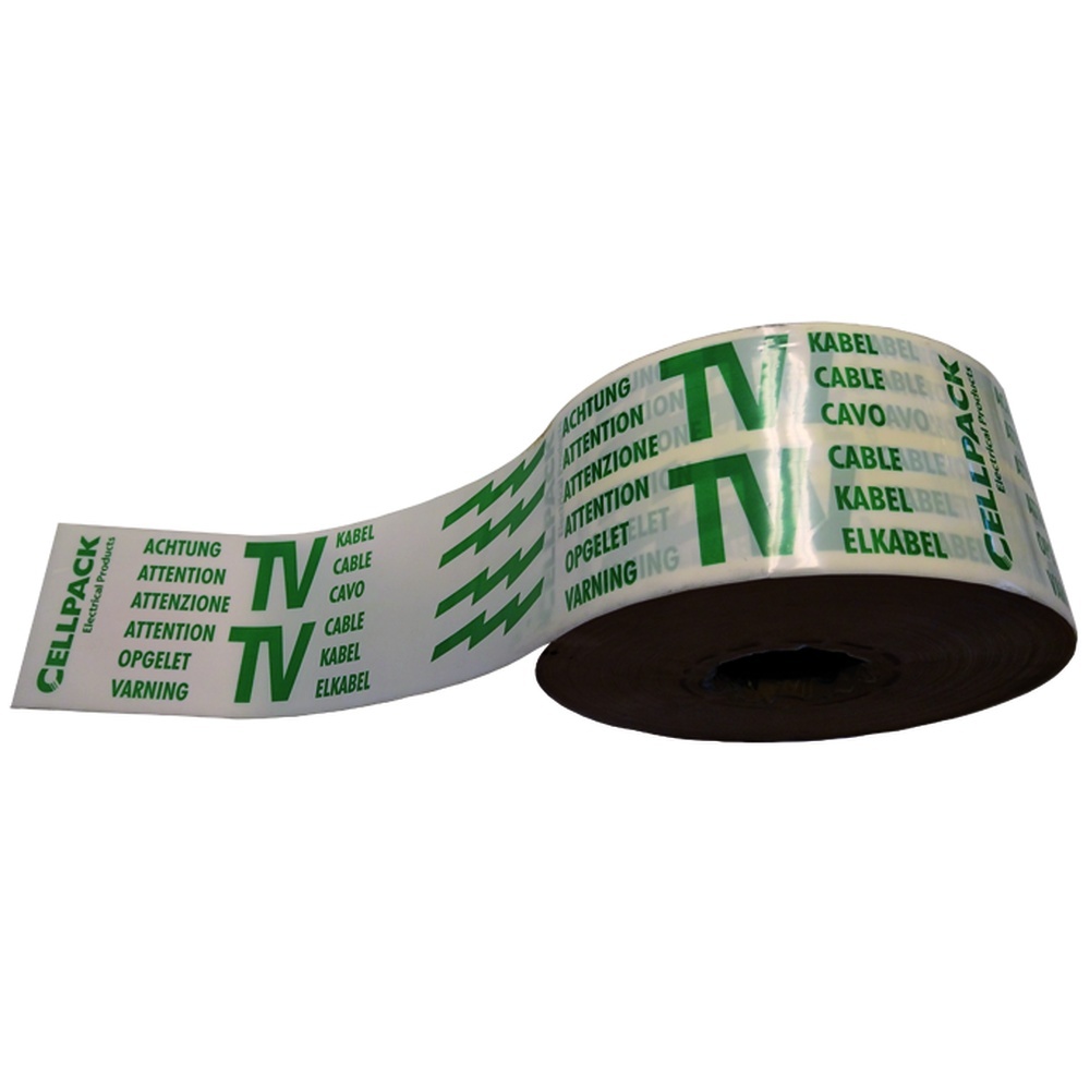 Cellpack Trassenwarnband 125627 Typ No.26/TV/0.10-100-250/WH