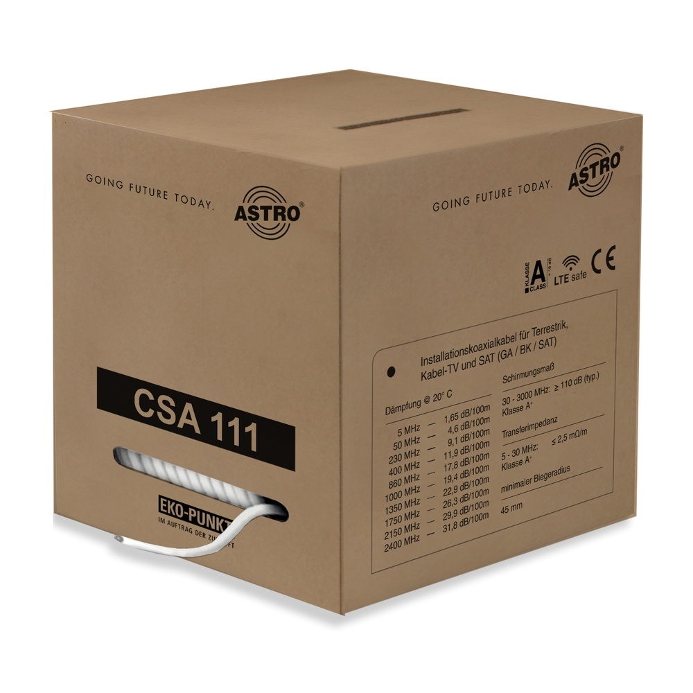 Astro Bit Koaxialkabel 00750140 Typ CSA 111 / 250