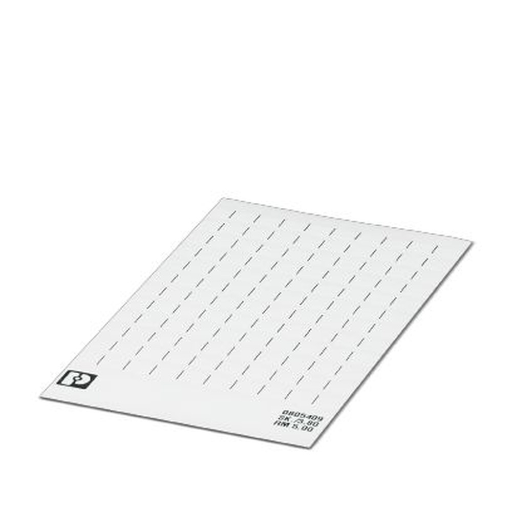 Phoenix Contact Kennzeichnungskarte 0805409 Typ SK 5/3,8:UNBEDRUCKT