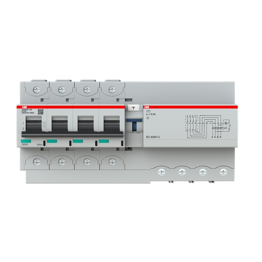 ABB Verteilerbaugruppe mit Kombi FI Schalter Leitungsschutzsch 2CCG001330R0001 Typ DS804P-D125/0.3AS