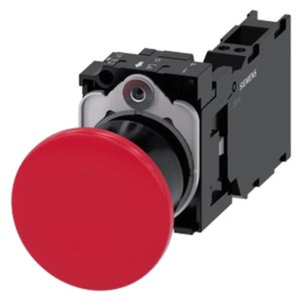 Siemens Pilzdrucktaster 3SU1100-1BA20-3FA0