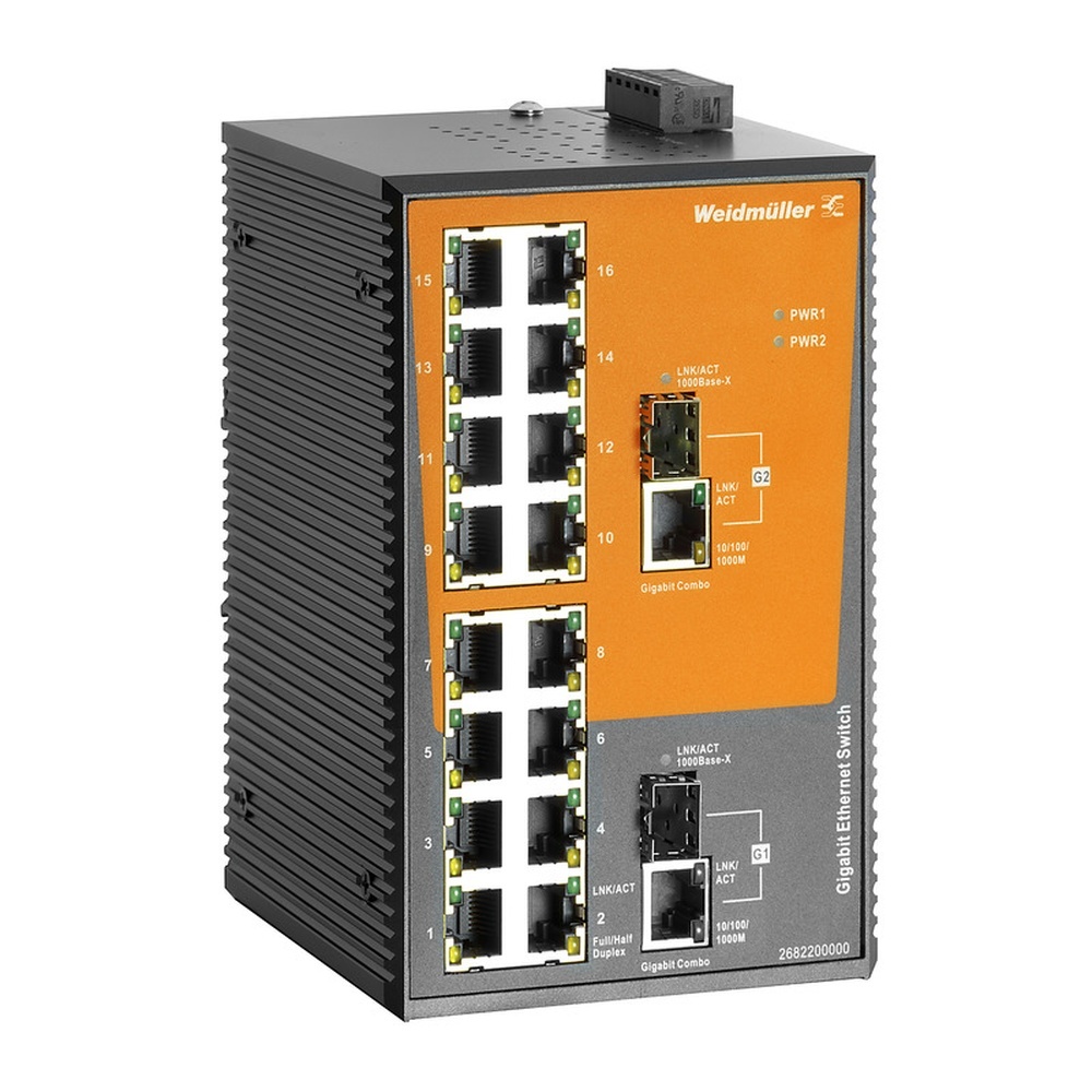 Weidmüller Netzwerk Switch 2682200000 Typ IE-SW-EL18-16TX-2GC