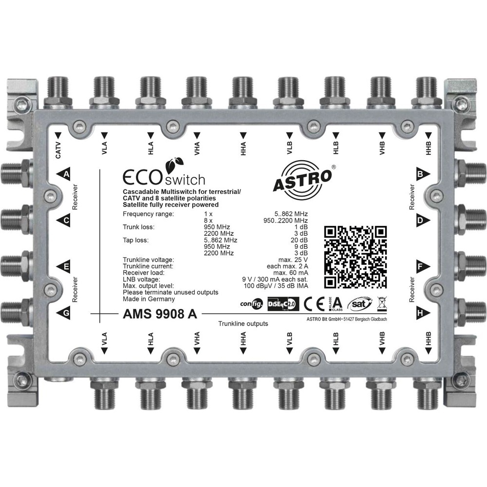 Astro Kaskadierbarer Multischalter 00360983 Typ AMS 9908 A ECO